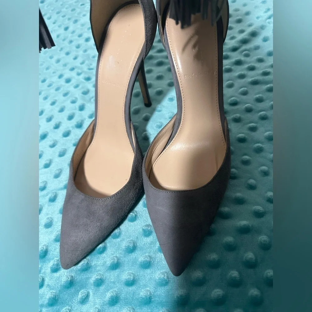 J. Crew Gray Women's Heels with Fringe